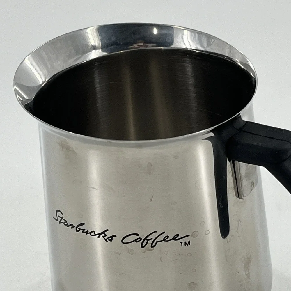 Y2K Starbucks Coffee Stainless Steel Barista Milk Cream Steamer Frothing Pitcher